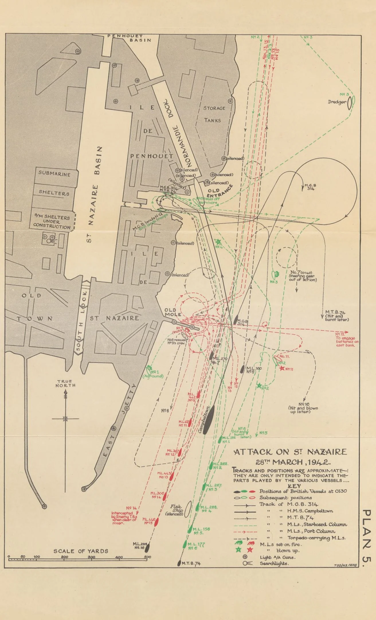 detailed map plan of the battle