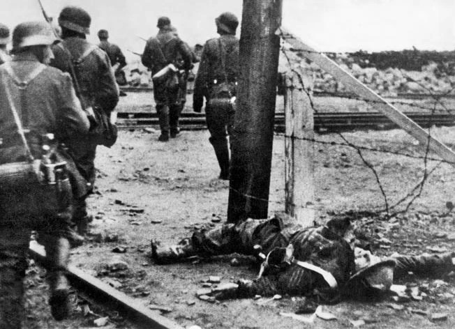 german troops clearing St Nazaire next day