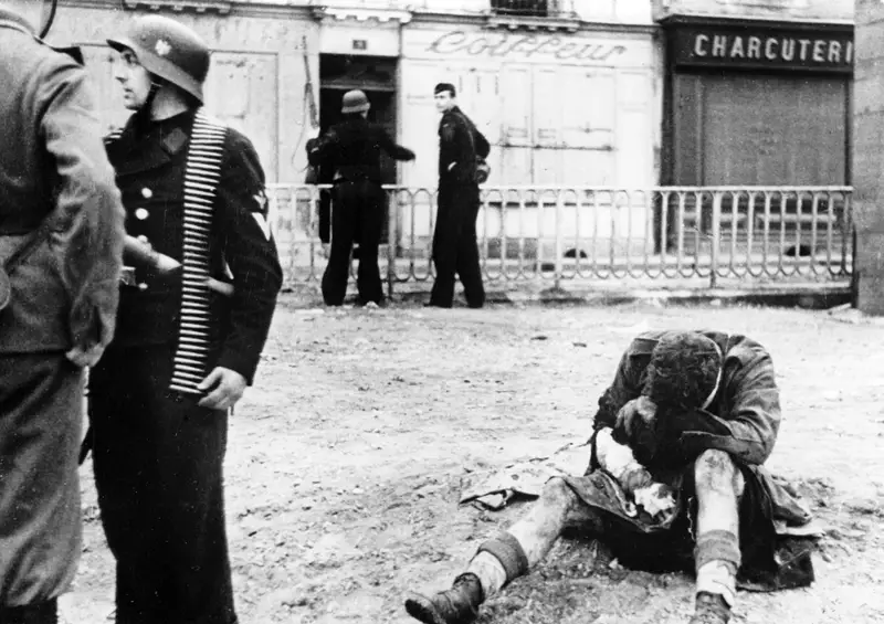 image of a caputred wounded solider